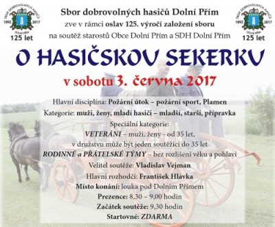 Soutěž o hasičskou sekerku 2017