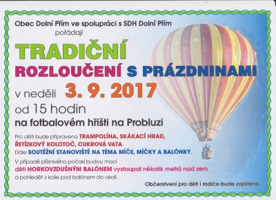 Rozloučení z prázdninami