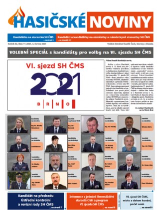 Sjezd SH ČMS dne 9. července 2021 v Brně