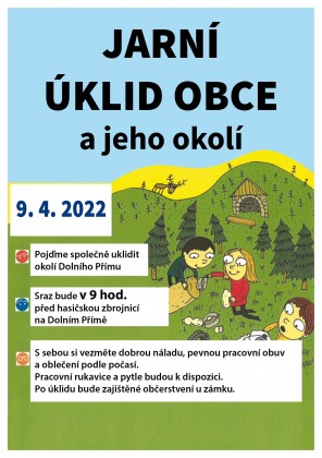 Úklid okolí obce Dolní Přím